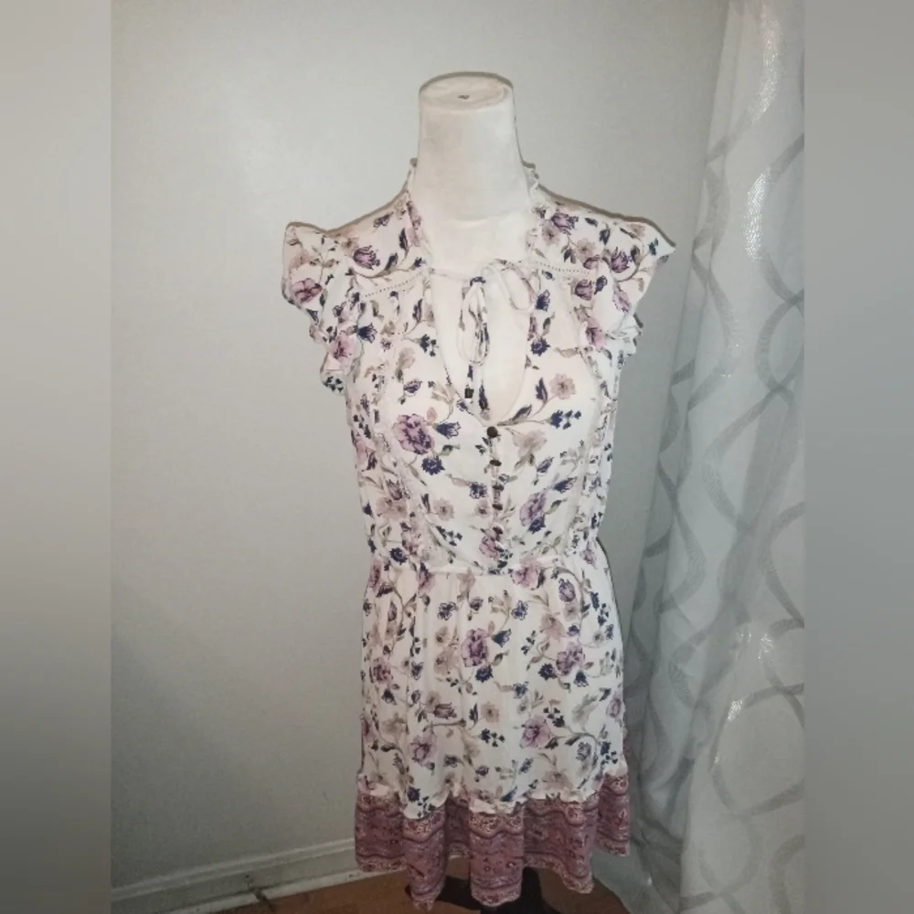 Xhiliration floral shabby chic, boho dress - Picture 2 of 10